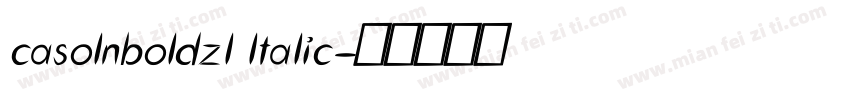 casolnboldzl ltalic字体转换